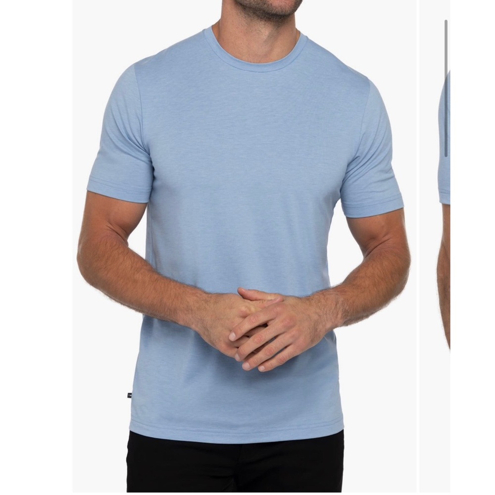 Travis Mathew Sky Blue Short Sleeve Tee